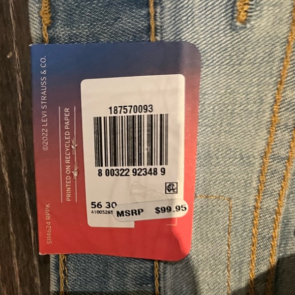 Levi's 541 Athletic Taper Jeans Mens 56x30 All Seasons Tech Stretch NEW w/ Tags - Picture 3 of 7